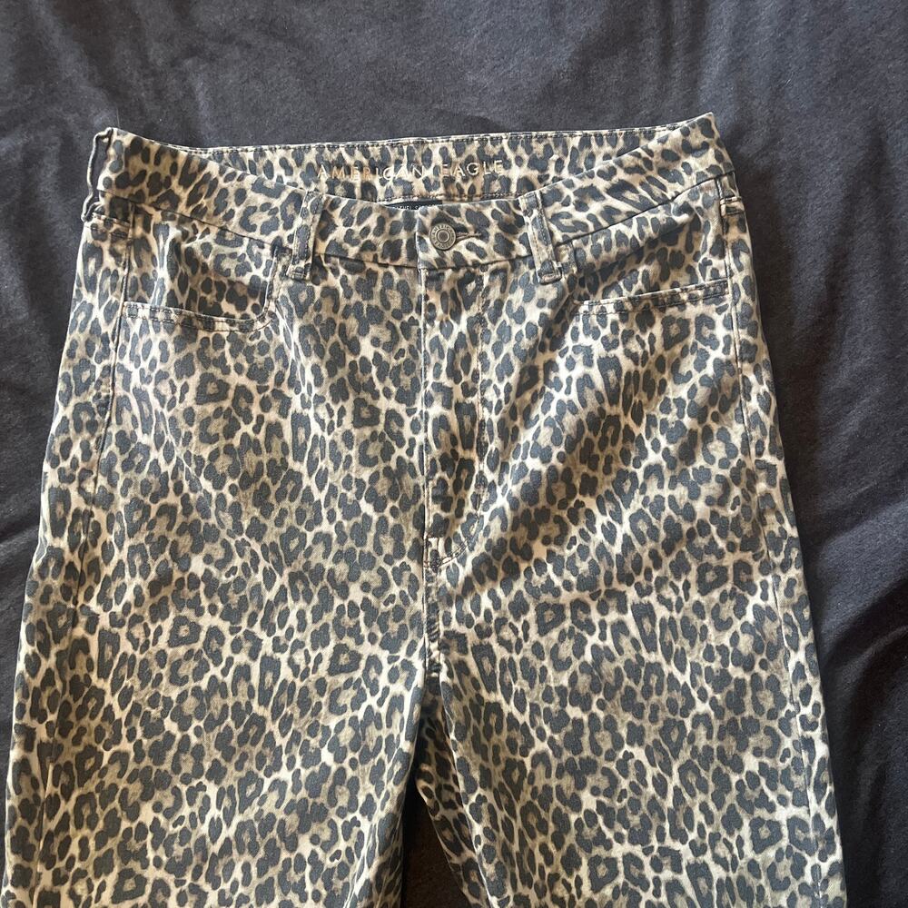 American Eagle Outfitters | Cheetah Print High Rise Stretch Skinny Jeggings | 12 - Picture 3 of 8
